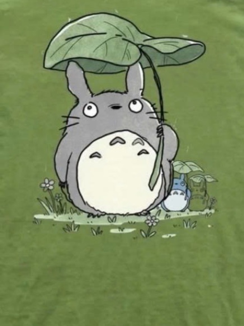 Green Totoro Graphic Pet Bird T-Shirt - Picture 2 of 3